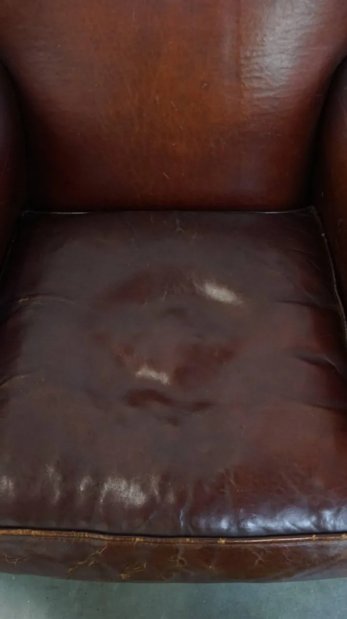 Pamono Vintage Brown Sheepskin Armchair Discount