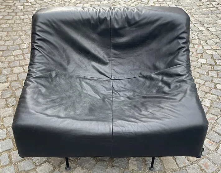 Pamono Vintage Butterfly Black Leather Sofa and Lounge Chairs by Gerard Van Den Berg for Montis, 1980s, Set of 3 Online