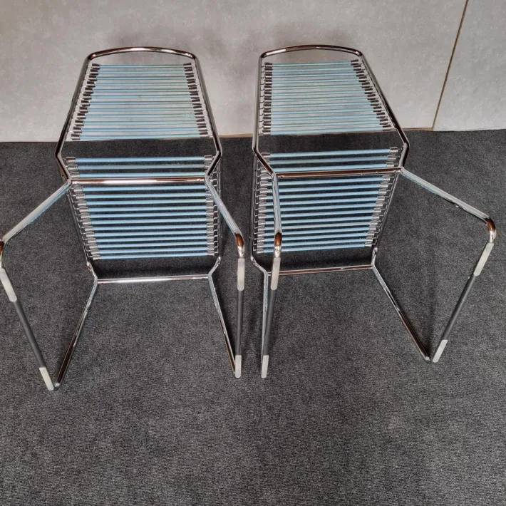Pamono Vintage Chairs in the style of René Herbst, Set of 2 Clearance