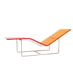 Pamono Vintage Chaise Lounge in Orange by Jean-Marie Massaud, 1990s