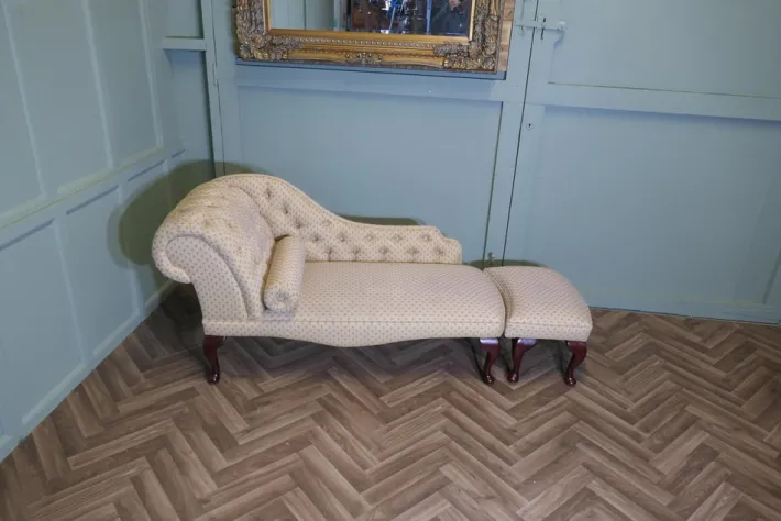 Pamono Vintage Chaise Lounge with Ottoman, 1960, Set of 2 Clearance