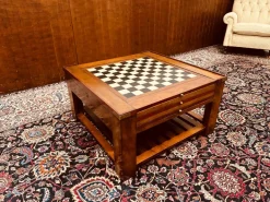 Pamono Vintage Cherrywood Game Table Hot
