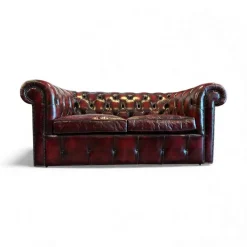 Pamono Vintage Chesterfield Two-Seater Sofa in Leather Online