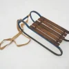 Pamono Vintage Children's Sleigh in Steel and Wood, 1920 Hot