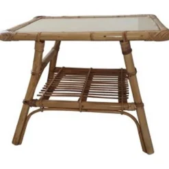 Pamono Vintage Children's Table in Rattan and Bamboo Best