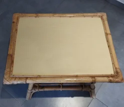 Pamono Vintage Children's Table in Rattan and Bamboo Best