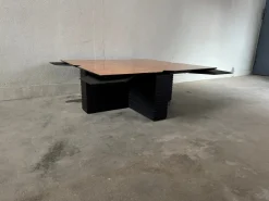 Pamono Vintage Coffee Table in Burl Wood, 1980s