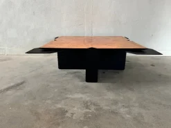 Pamono Vintage Coffee Table in Burl Wood, 1980s