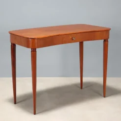 Pamono Vintage Console in Mahogany Veneer and Brass, Italy, 1950s Hot