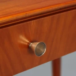 Pamono Vintage Console in Mahogany Veneer and Brass, Italy, 1950s Hot