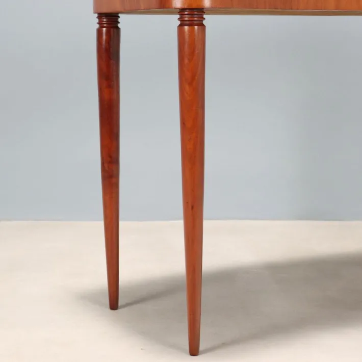 Pamono Vintage Console in Mahogany Veneer and Brass, Italy, 1950s Hot