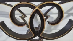 Pamono Vintage Console in Wrought Iron and Marble, 1950 Sale