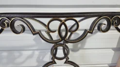Pamono Vintage Console in Wrought Iron and Marble, 1950 Sale