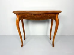 Pamono Vintage Console or Game Table in Mahogany Veneer and Green Felt, 1920s Clearance