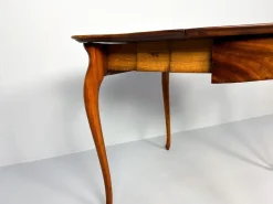 Pamono Vintage Console or Game Table in Mahogany Veneer and Green Felt, 1920s Clearance