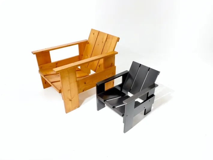 Pamono Vintage Crate Children's Chair by Gerrit Rietveld for Rietveld, 2005 Sale