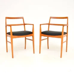 Pamono Vintage Danish Carver Chairs attributed to Arne Vodder for Sibast, 1960s, Set of 2 Best