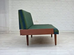Pamono Vintage Danish Daybed in Furniture Wool and Teak, 1970s Discount
