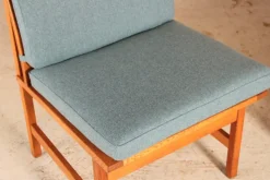 Pamono Vintage Danish Model 3232 Lounge Chairs in Oak by Borge Mogensen for Fredericia Stolefabrik, 1960s, Set of 4