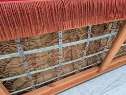 Pamono Vintage Danish 3-Seater Sofa in Cherry-Red Furniture Velour, 1960s