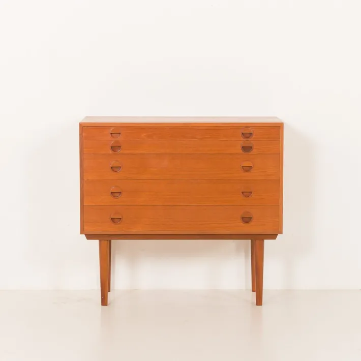 Pamono Vintage Danish Teak Chest of Drawers by Rud Thygesen and Johnny Sørensen for HG Furniture, 1960s