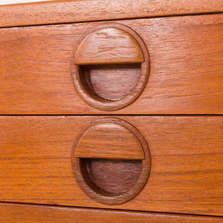 Pamono Vintage Danish Teak Chest of Drawers by Rud Thygesen and Johnny Sørensen for HG Furniture, 1960s