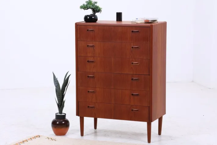 Pamono Vintage Danish Teak Chest of Drawers, 1960s Online