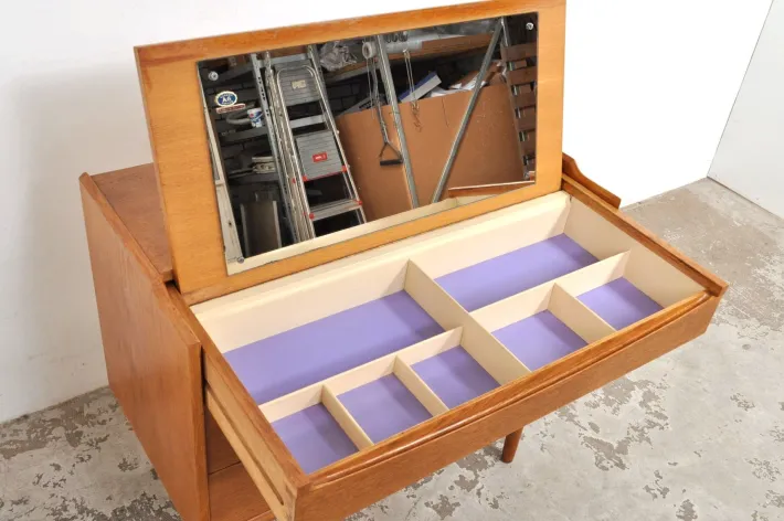 Pamono Vintage Danish Teak Dressing Table or Chest of Drawers from Ølholm Møbelfabrik, 1960s Clearance