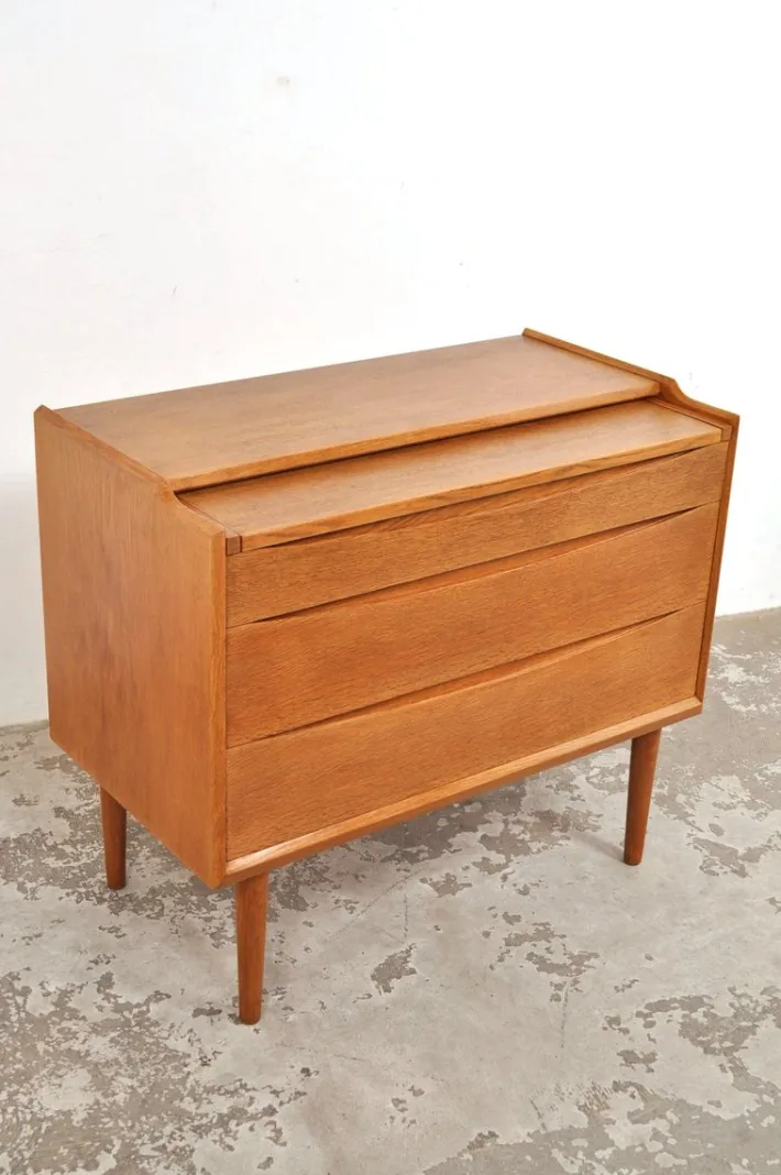 Pamono Vintage Danish Teak Dressing Table or Chest of Drawers from Ølholm Møbelfabrik, 1960s Clearance