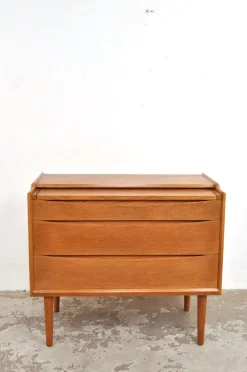 Pamono Vintage Danish Teak Dressing Table or Chest of Drawers from Ølholm Møbelfabrik, 1960s Clearance