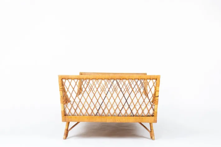 Pamono Vintage Daybed in Rattan, 1950 Outlet