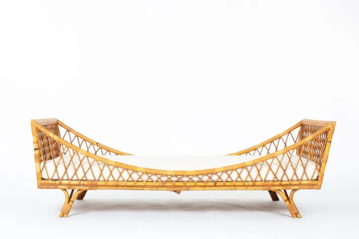 Pamono Vintage Daybed in Rattan, 1950 Outlet