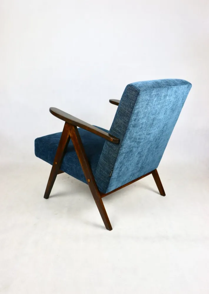 Pamono Vintage Denim Blue Armchair, 1970s Sale