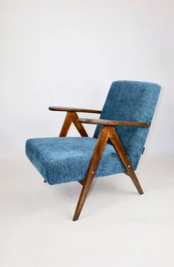 Pamono Vintage Denim Blue Armchair, 1970s Sale