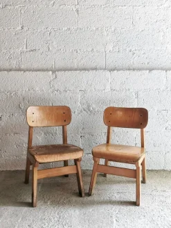 Pamono Vintage Design School Chairs by Eibe for Children, Germany, 1960s, Set of 2 Hot