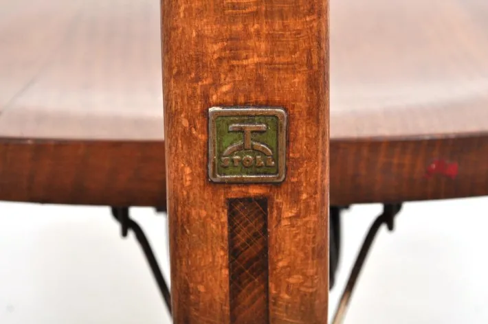 Pamono Vintage Desk Chair on Wheels by Albert Stoll for Stoll Giroflex, 1930s Clearance