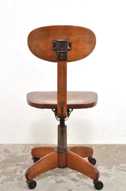 Pamono Vintage Desk Chair on Wheels by Albert Stoll for Stoll Giroflex, 1930s Clearance