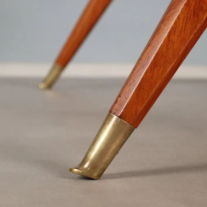 Pamono Vintage Dining Table in Mahogany Veneer, Italy, 1960s Clearance