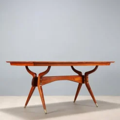 Pamono Vintage Dining Table in Mahogany Veneer, Italy, 1960s Clearance