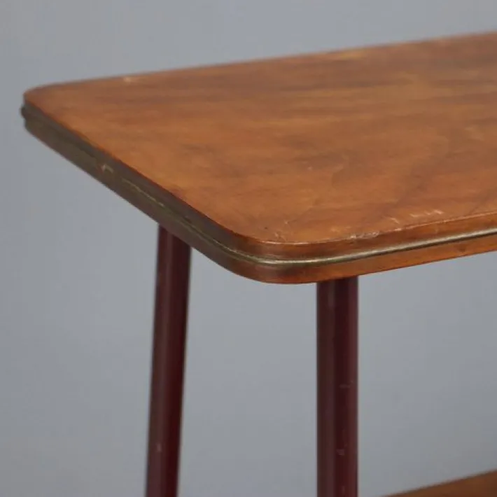 Pamono Vintage Double Top Coffee Table in Wood, Italy, 1960s Online