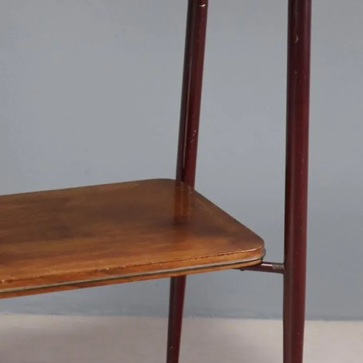 Pamono Vintage Double Top Coffee Table in Wood, Italy, 1960s Online