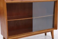 Pamono Vintage Dresser with Glass Doors, 1960s Clearance