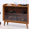 Pamono Vintage Dresser with Glass Doors, 1970s Best