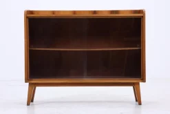 Pamono Vintage Dresser with Glass Doors, 1970s Best