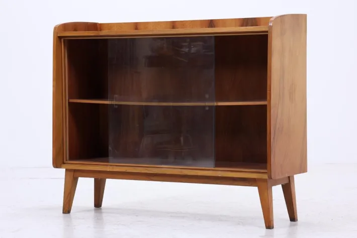 Pamono Vintage Dresser with Glass Doors, 1970s Best