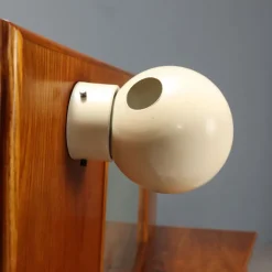 Pamono Vintage Dressing Table in Oak Veneer and Glass, 1960s