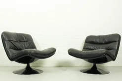Pamono Vintage Dutch F978 Swivel Chairs by Geoffrey Harcourt for Artifort, 1970s, Set of 2 Outlet