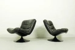Pamono Vintage Dutch F978 Swivel Chairs by Geoffrey Harcourt for Artifort, 1970s, Set of 2 Outlet
