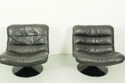 Pamono Vintage Dutch F978 Swivel Chairs by Geoffrey Harcourt for Artifort, 1970s, Set of 2 Outlet