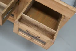 Pamono Vintage Dutch Pine Haberdashery Shop Cabinet with Glass Fronts Clearance